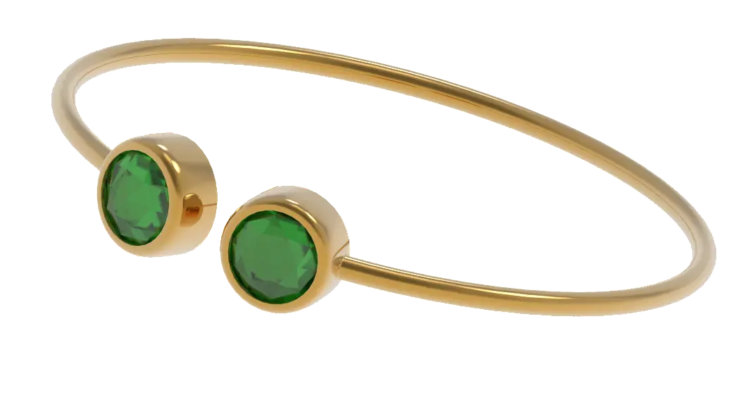 Green Onyx Healing Stone Cuff