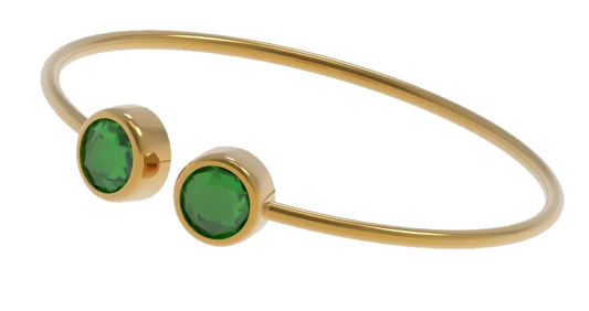 Green Onyx Healing Stone Cuff
