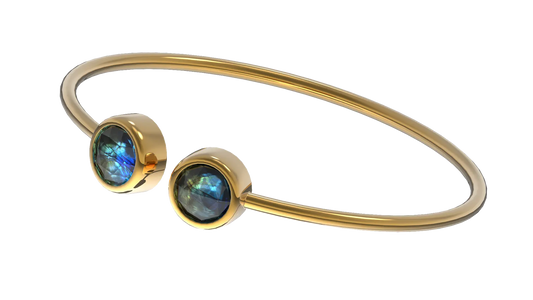 Rainbow Healing Stone Cuff